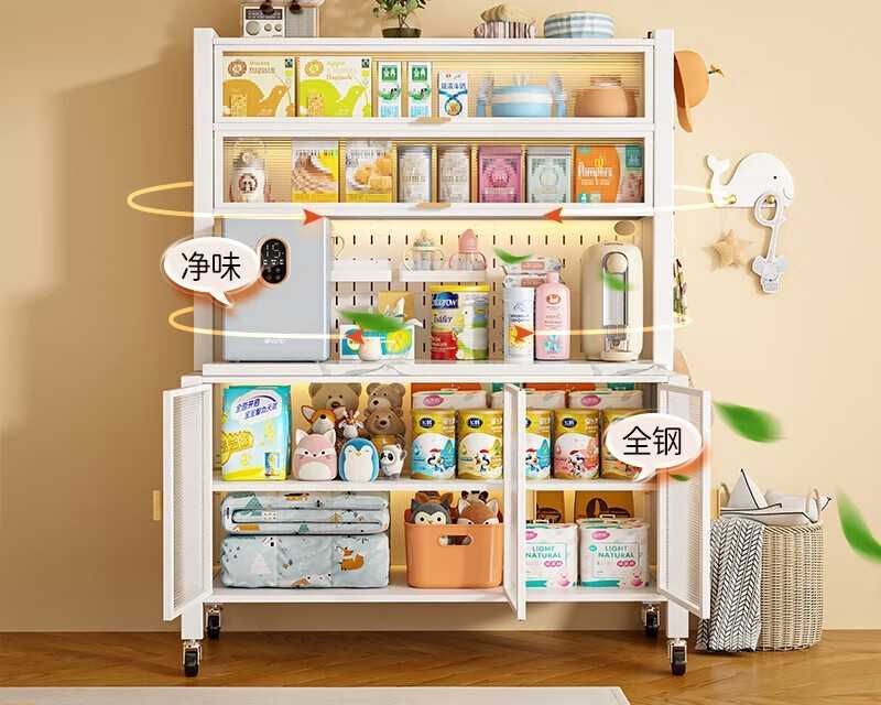 Кухонный универсальный шкаф для посуды и техники