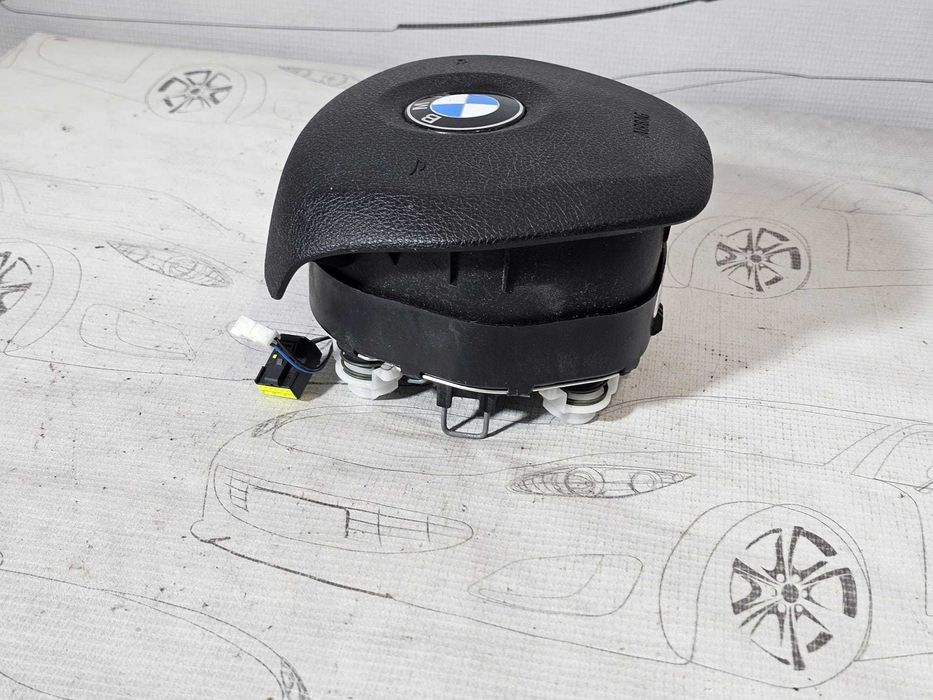 Airbag volan șofer BMW Seria 1 F20 F21 / Seria 3 F30 F31 2011-2019 2013 1.6i 125kW Cod OEM: 6791332-08, 32306791332, 6791332 (5E3)