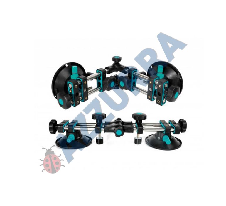 Sistem de fixare si ajustare multi-unghi, cu 2 ventuze cu vacuum