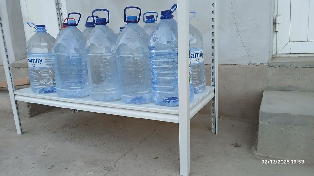 Stellaj стеллаж 4 va 5 polkali. Razmerlari narxlari ro'yhati bor