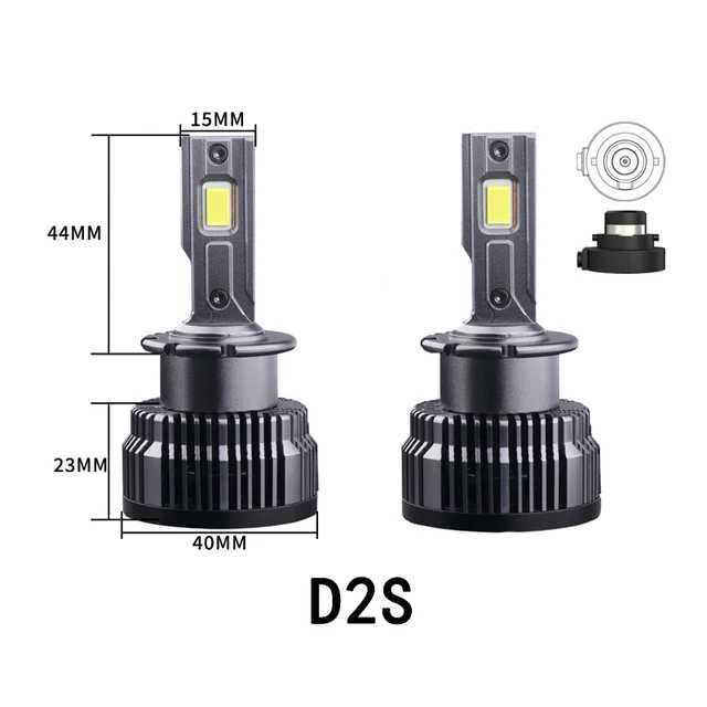Set 2x Becuri LED D1S D2S D3S Canbus Bec Auto 70W, 6500k, Fara Eroare