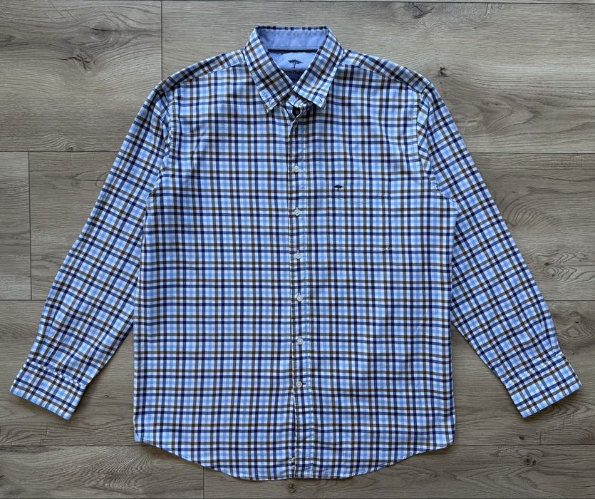 Camasa FYNCH HATTON Maneca Lunga Carouri Barbati | Marime XL