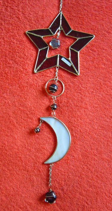 Steaua Craciunului cadou rar stil Tiffany Suncatcher Germany 1980