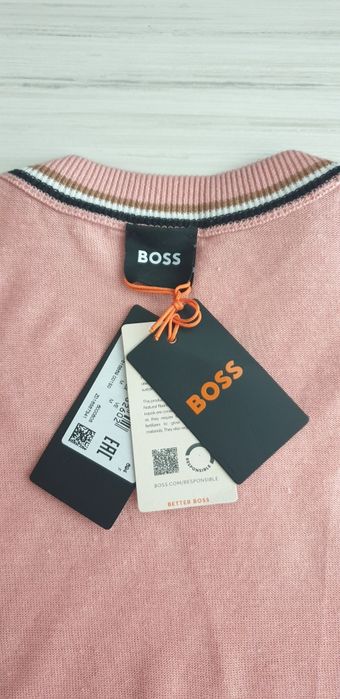 Hugo Boss Tramonte  Len/ Лен  M НОВО ! ОРИГИНАЛНА Мъжка Ленена Тениска