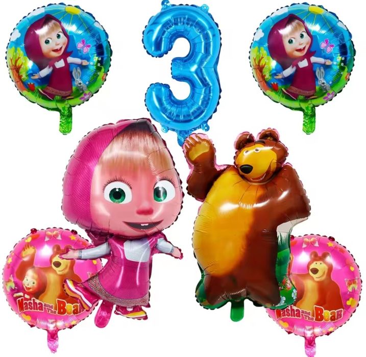 Парти сет Маша и мечокът, Алиса  и ,,Inside out"