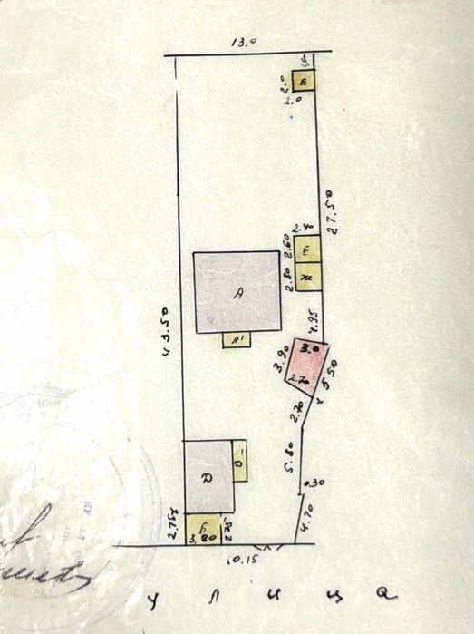 Участок 5.4 сот с домом 3 комнаты Мирабадский район Ченсон почта