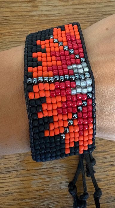 Brățară handmade mărgele afro
