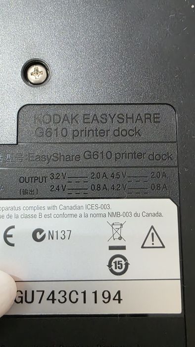 Imprimantă Foto Kodak EasyShare G610 Printer Dock – Completă, la Cutie