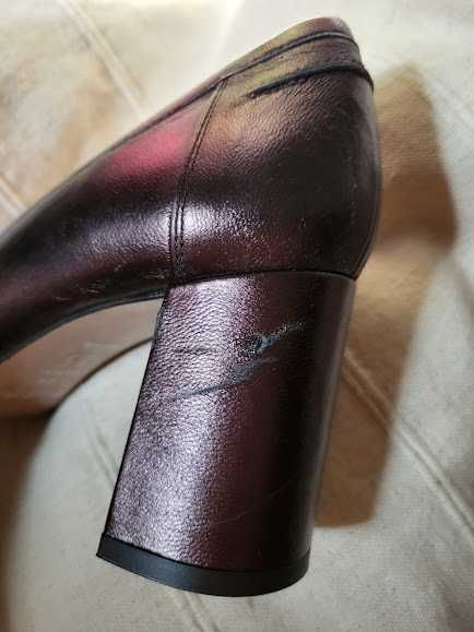 Pantofi noi 38, din piele naturala, Pura Lopez