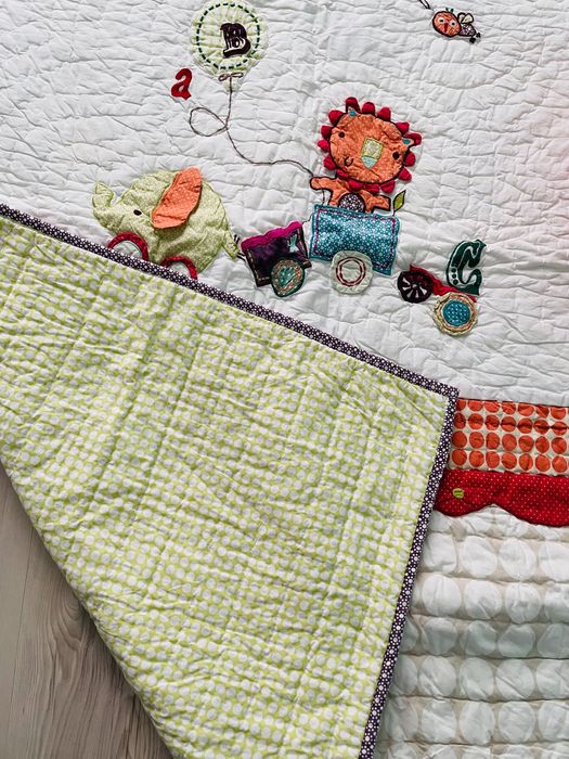 Комплект Mamas&Papas- одеало, връзки за пердета и лампа