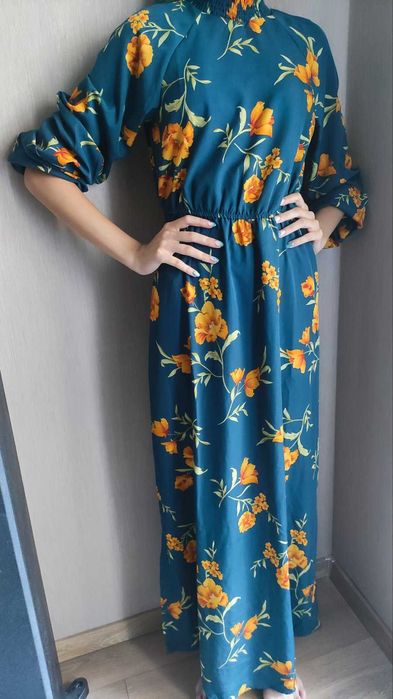 Дълга рокля на цветя