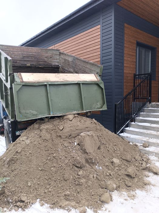 Доставка песок, щебень,пгс,отсев