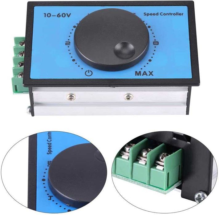 Controler de viteză DC 20A 12V 24V 48V. Nou ambalat!