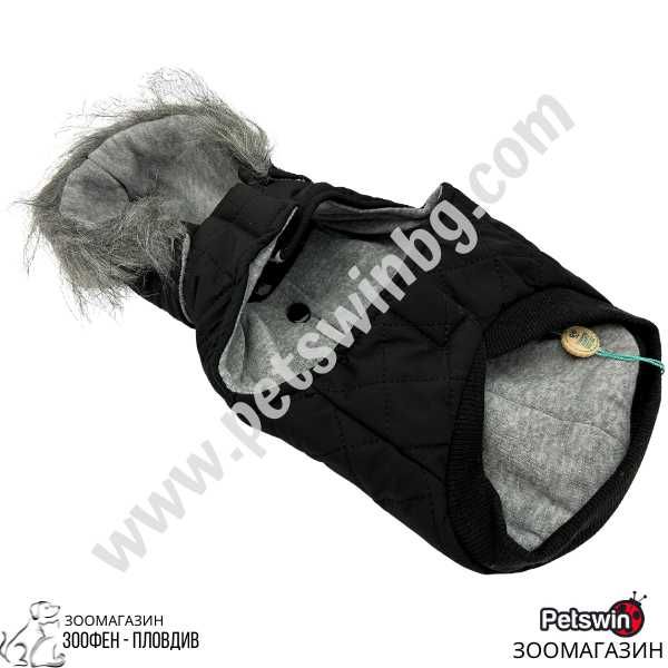 Яке за Куче/Коте- с Качулка- 7 размера- Lane- Черна разцветка- Freedog