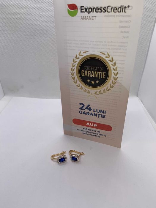 Cercei aur 14K 3.10g (Ag4 Dacia B.51634.4) Garantie 2 ani