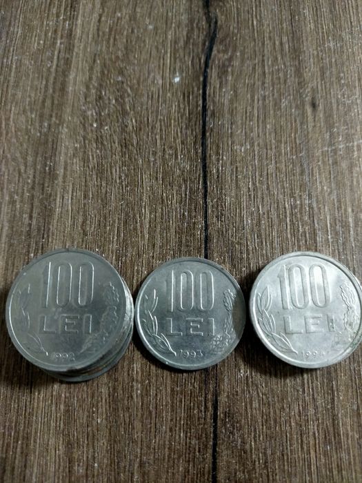 Monede de 100 lei!500 lei bucata