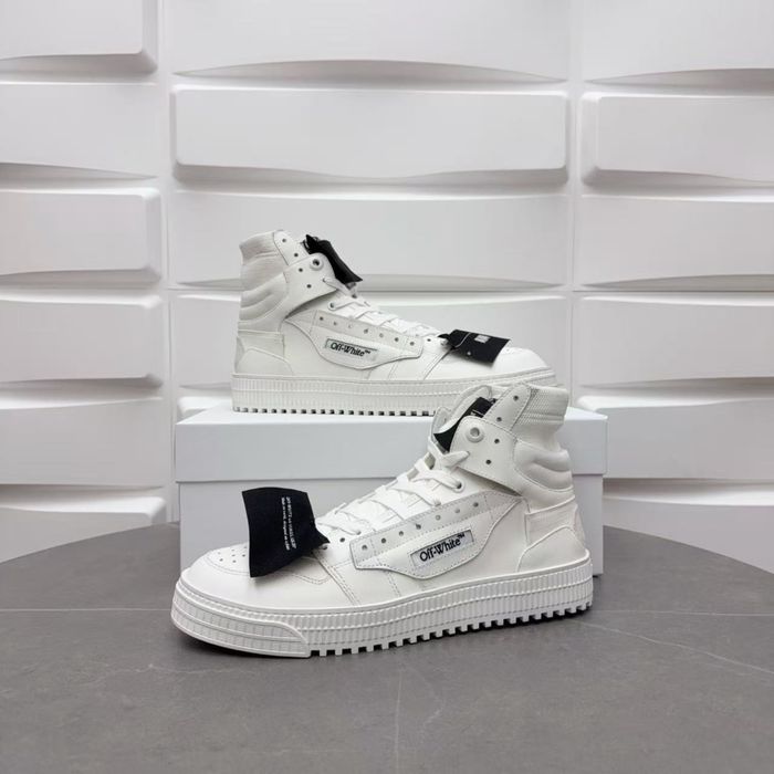 Off-White 3.0 Off Court High-Top Sneakers – White/Black Tag