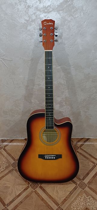 Перца (3 бр. Dunlop/Deluxe) Акустична китара „Cowboy“ + калъф