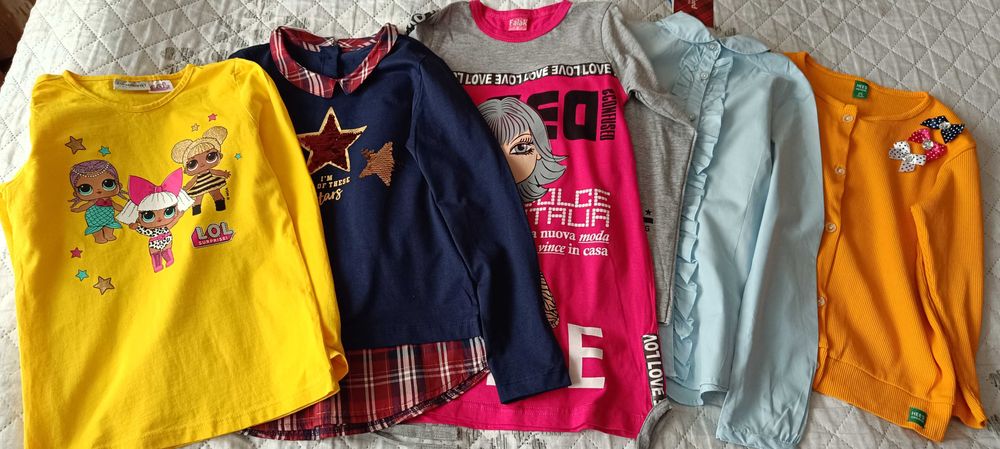 Футболка, кофта, рубашка на девочку 6-7 лет
