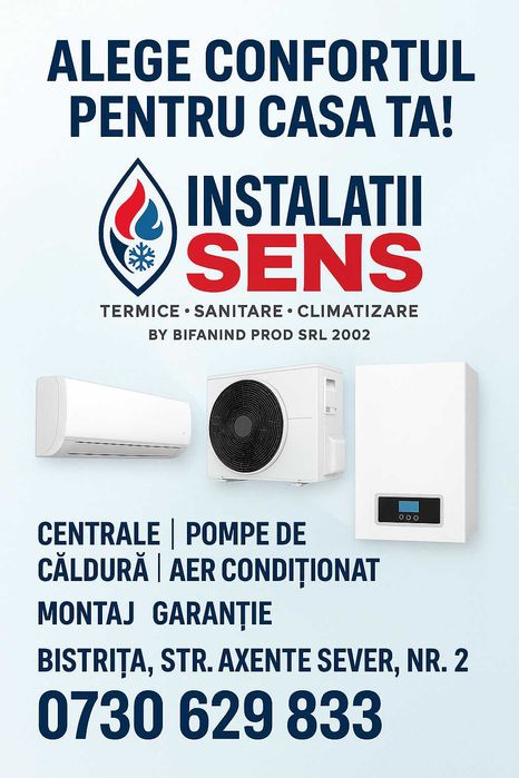 Centrale termice Bistrița | Gaz, Lemn și Peleți | Vânzare + montaj