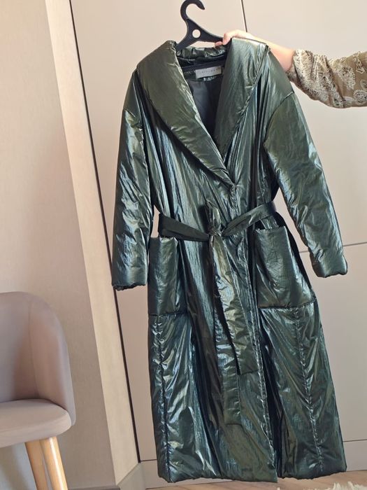 Зимний пуховик длинный