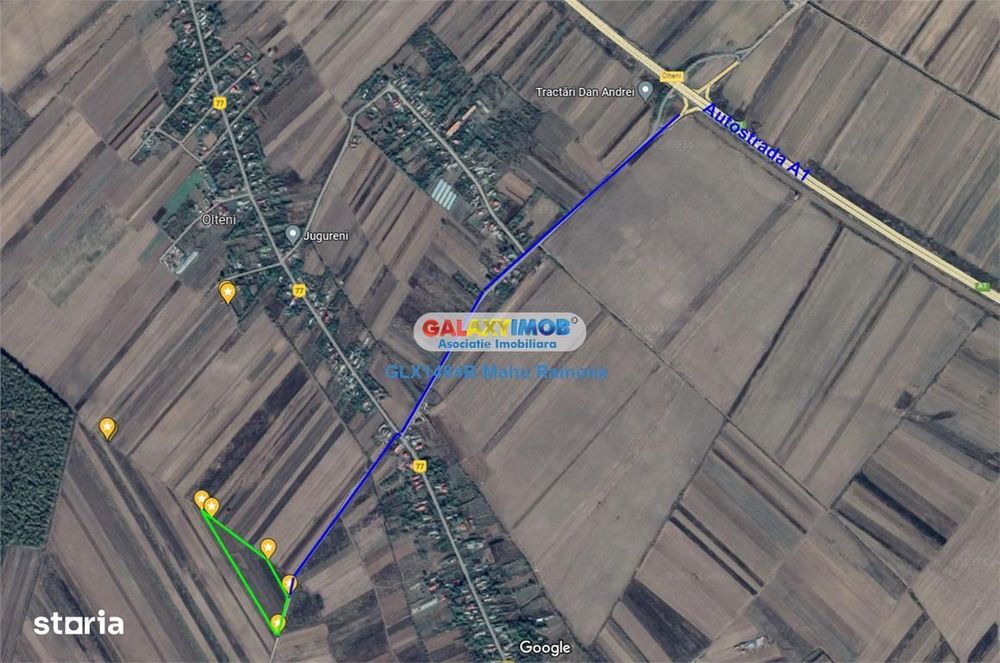 Teren agricol extravilan Uliesti, sat Ragu, apropiere Autostrada A1