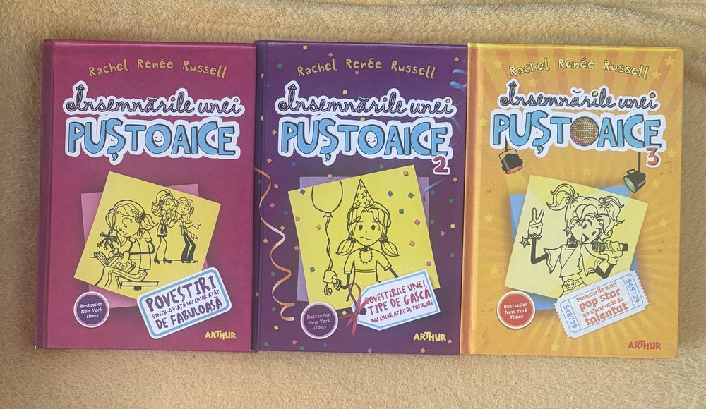 Însemnările unei puștoaice primele trei volume 20 lei buc