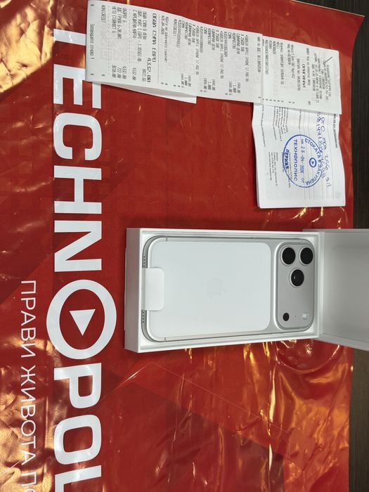 ***НЕАКТИВИРАН 256GB iPhone 17 Pro Max 5G Technopolis Гаранция 2029 SILVER