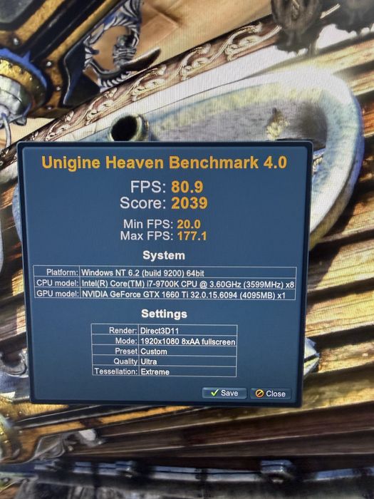 Asus Tuf Gtx1660ti 6gb