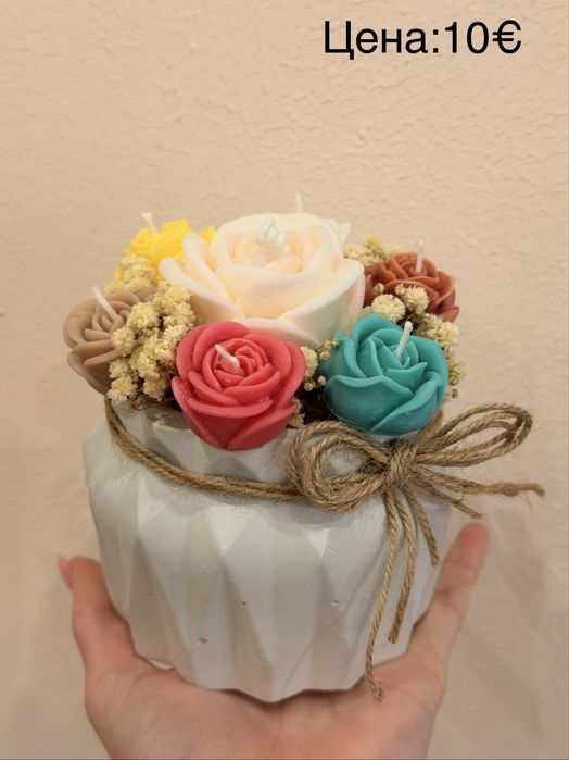 Ръчно изработени ароматни свещи и сапуни