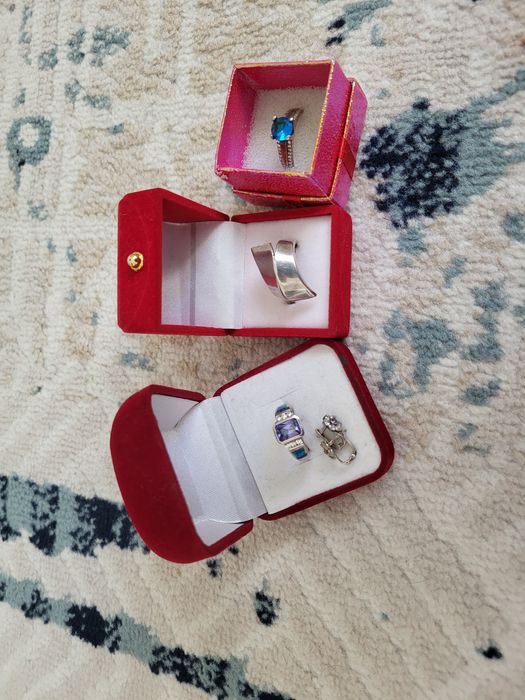 кальцо , серьги из серебра