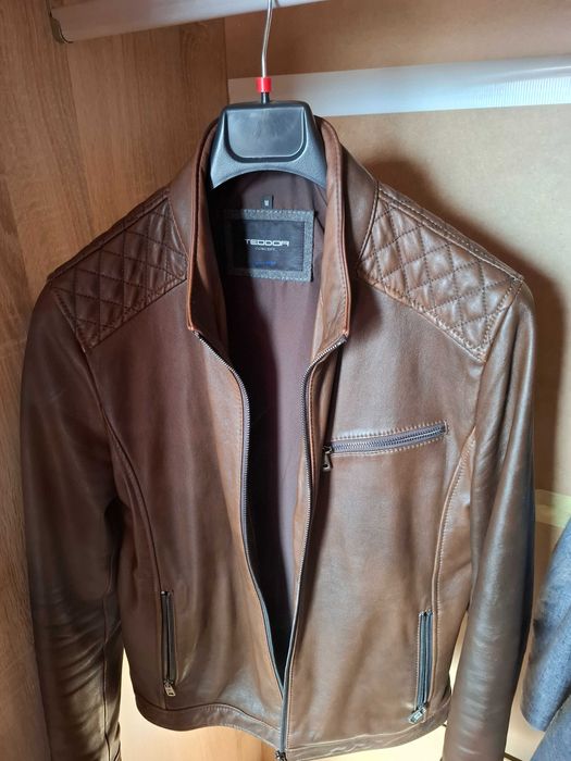 Кожено яке TEODOR - M - Естествена биволска кожа
