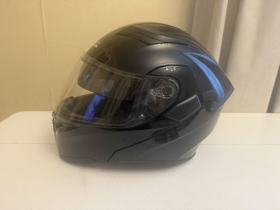 Мото шлем черный