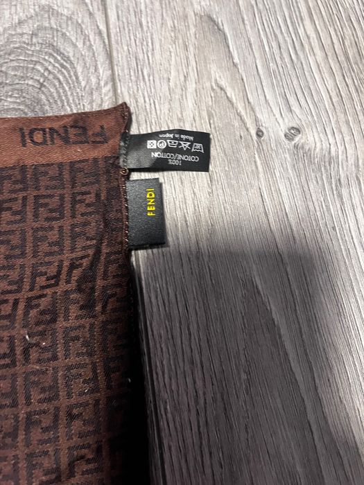 Оригинален шал Fendi – кафяв монограм