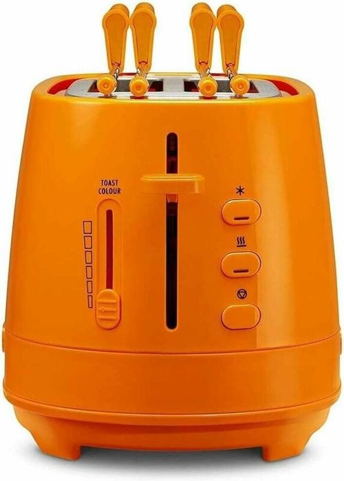Тостер De'Longhi CTLAP2203 Италия, оригинал 550 Вт, оранжевый, два шир