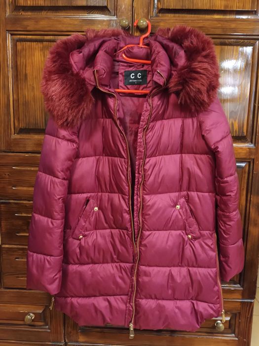 Дамско яке, размер S,цвят бордо