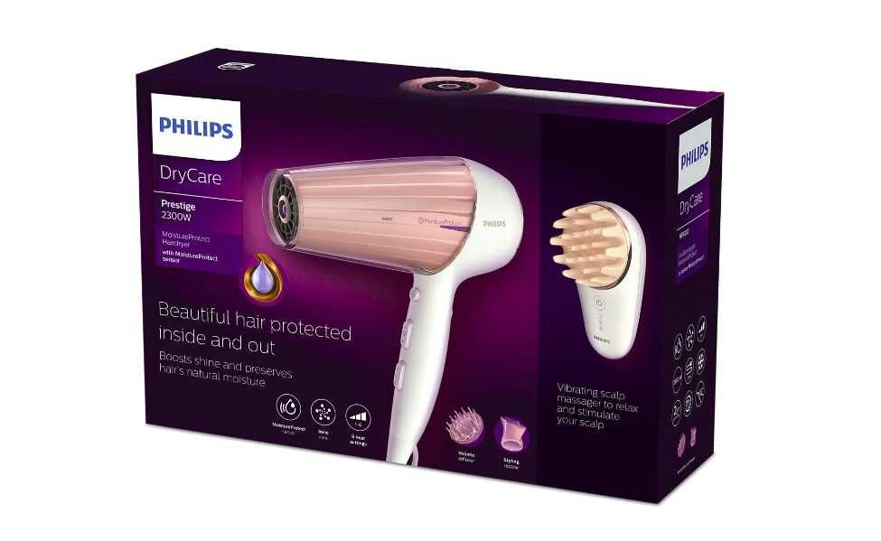 Сешоар Philips HP8283/00, 2300 W, Сензор Moisture Protect Prestige