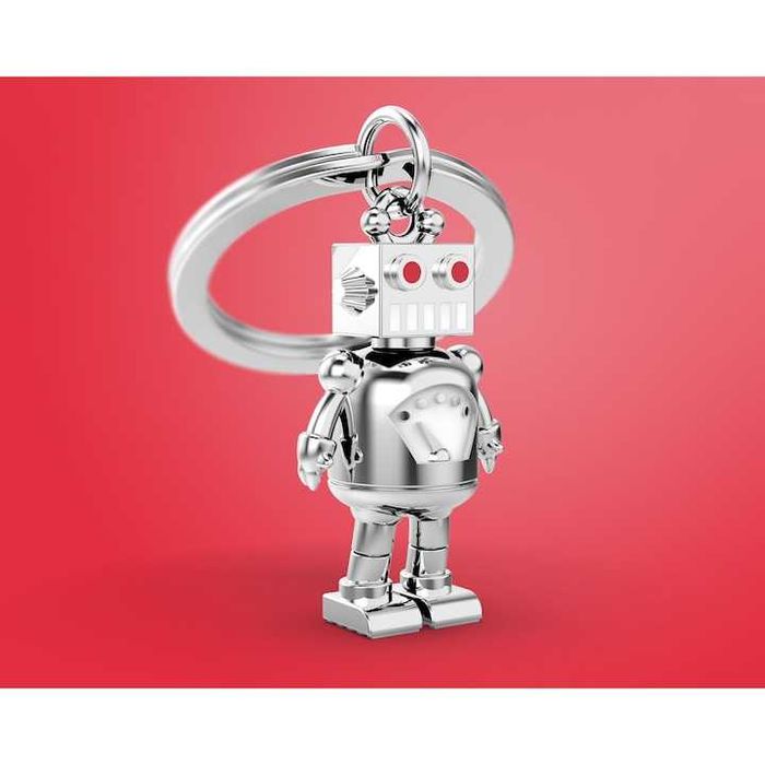 Ключодържател за чанта и ключове. Робот. Metalmorphose. Нов.