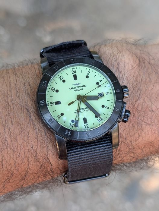 Glycine Airman Automatic Worldtimer GMT