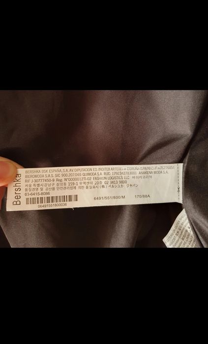 Geacă neagră , Bershka