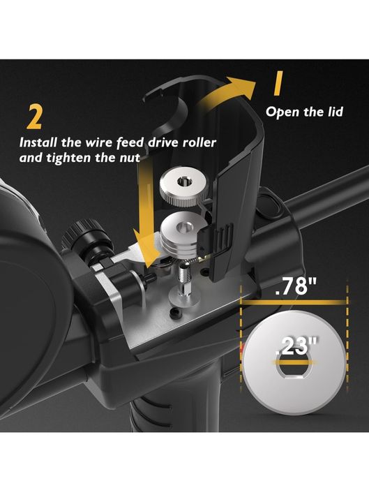 Pistolet sudura aluminiu spool gun