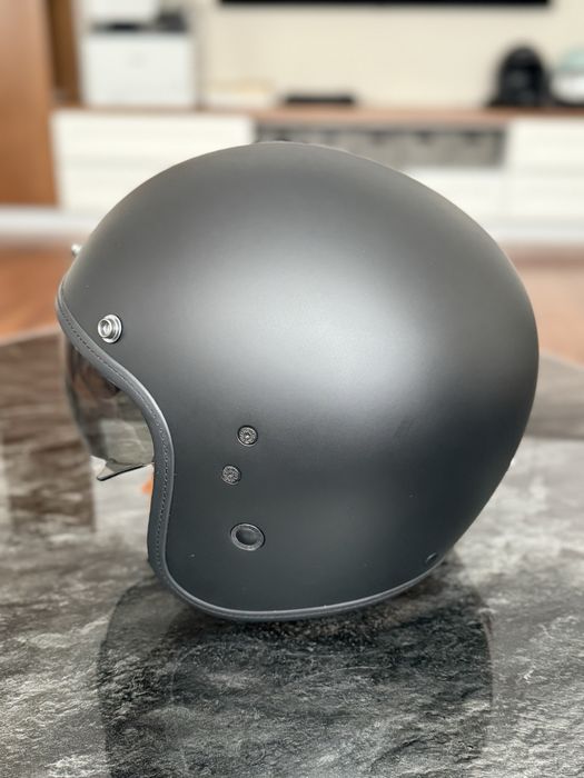 Cască de protecție deschisă SCORPION BELFAST EVO LUXE negru mat Masura M
