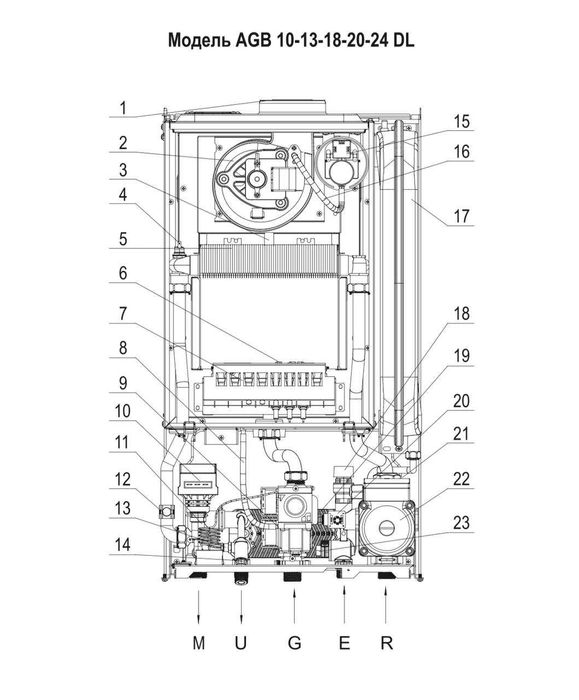 Hubert настенный газовый котёл 18, 24, 35