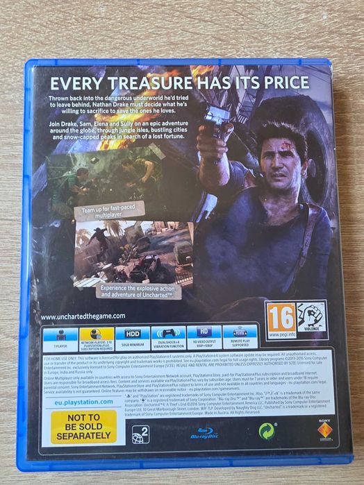 Uncharted 4 Playstation 4 Game