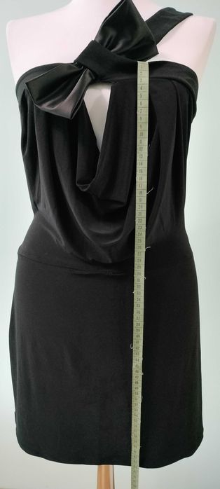 Официална/парти къса черна рокля