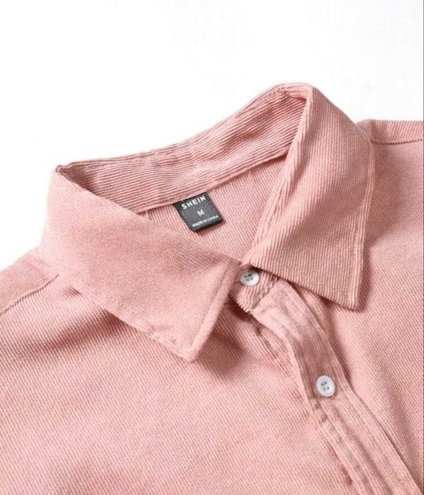 Мъжка розова риза - чисто нова