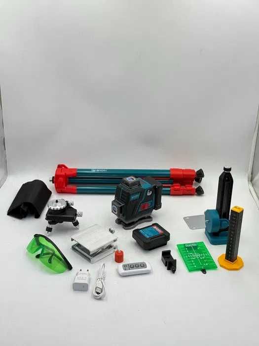 Лазерный уровень BIYOTI BYT-4H, 16 линий, Аккумуляторы 7500 mAh × 2