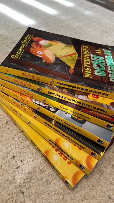 Geronimo Stilton, serie 7 cărți, vol. 3, 4, 10, 13, 16, 18, 19