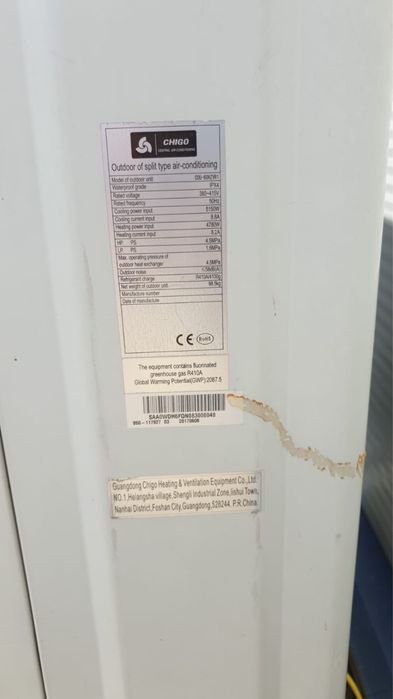2x Aer condiționat chigo casetă industrial – unul funcțional + unul cu compresor defect – 2.500 lei