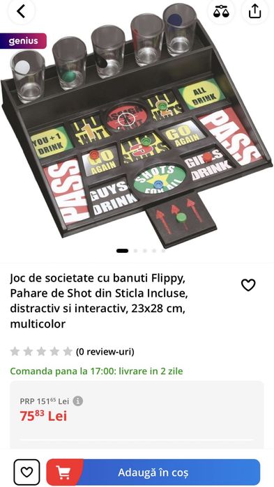 Idee de cadou- Joc de societate Flippy distractiv si interactiv